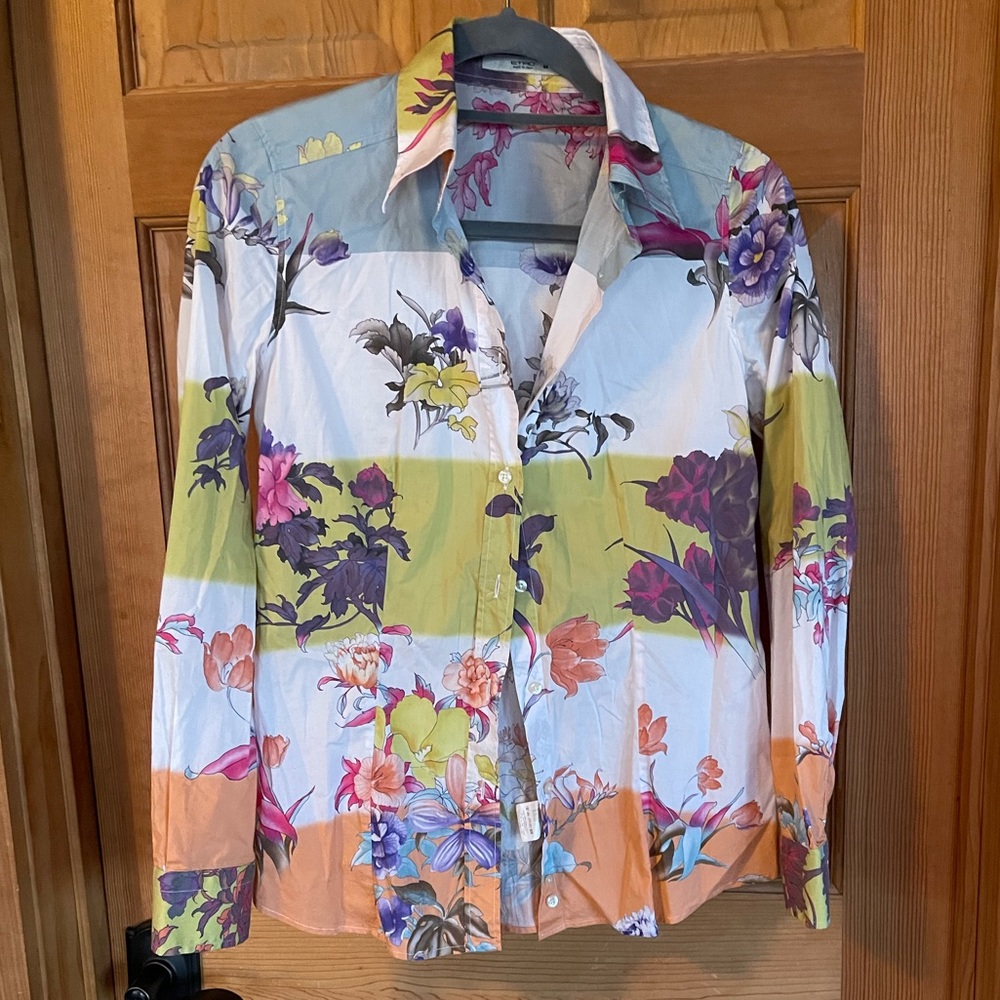 Etro Multicolor Floral Button Down Shirt